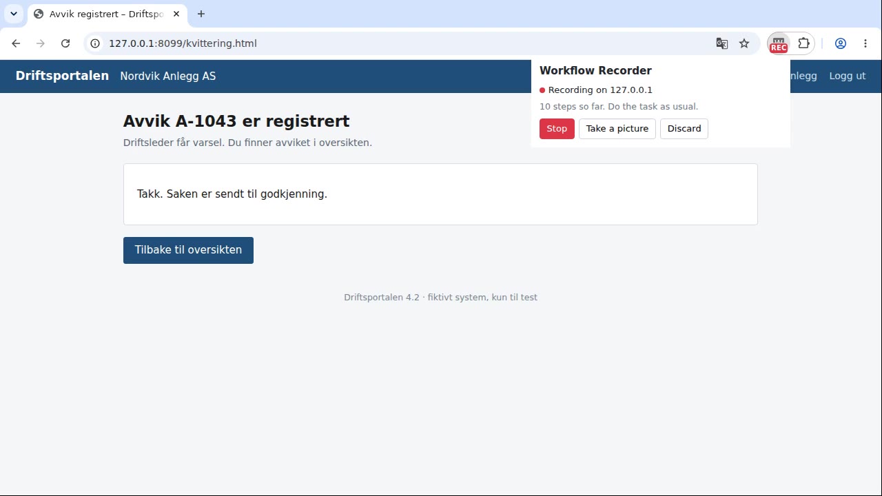 Én kommando, og du kan ta opp i hvilket som helst system